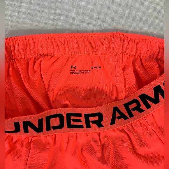 Under Armour Women's UA Play Up 2.0 Shorts Size Large 1362517 Brilliance Pink - Picture 3 of 10